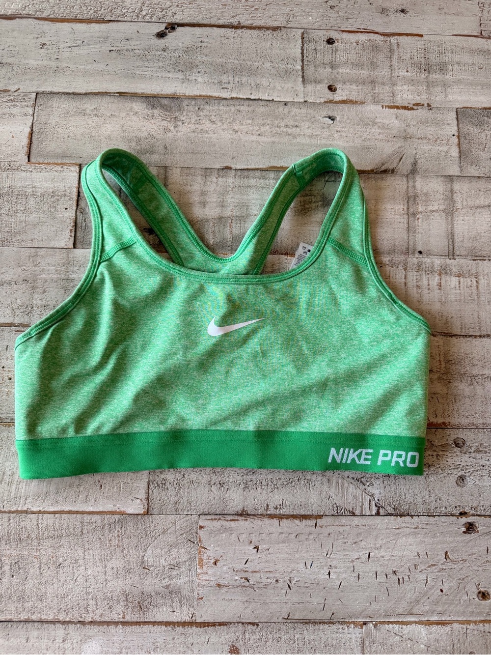 Nike Pro Green Racerback Sports Bra